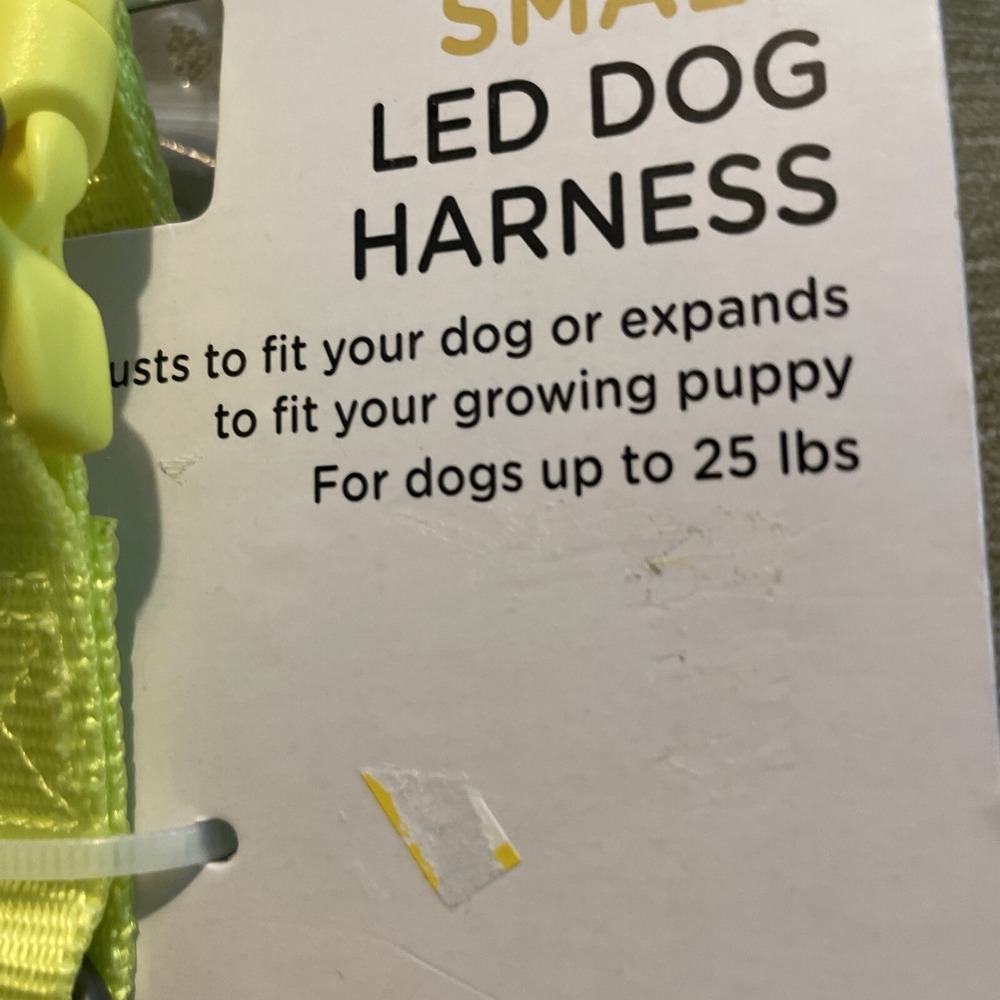 Light-Up LED Dog Harness Size Medium yellow Rechargeable MSRP$23 - Picture 7 of 10